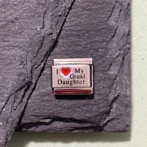 I ❤️ My Granddaughter Italian Charm Bracelet Link